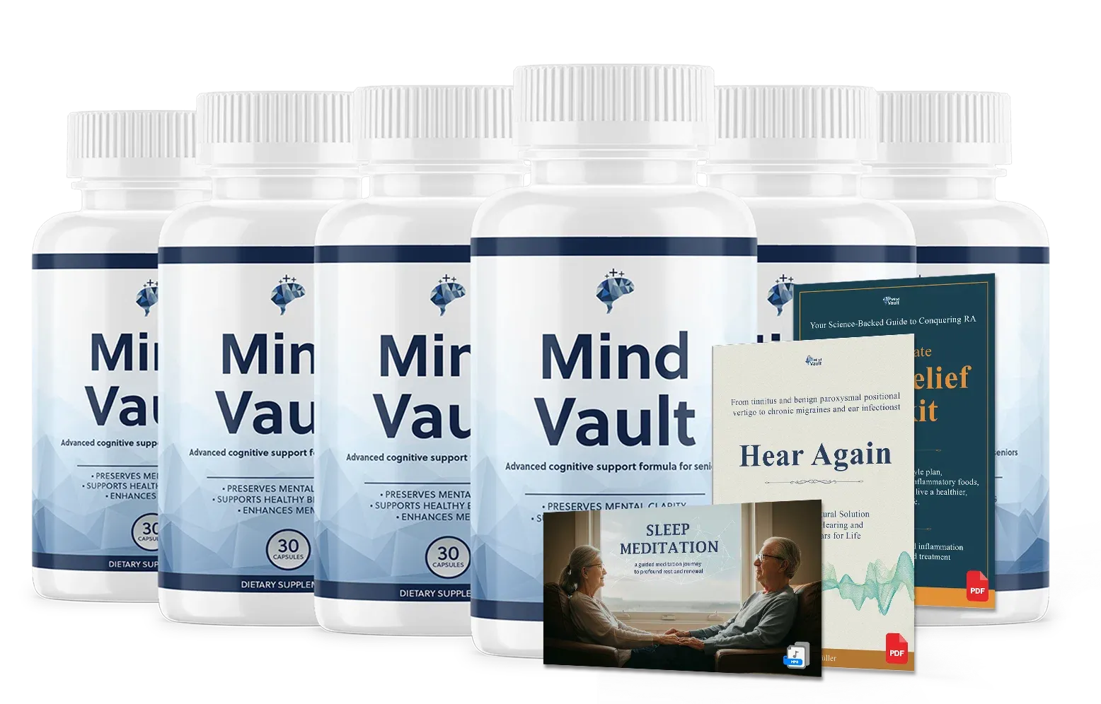 Mind Vault 6-bottle best-value bundle &mdash; 180-day supply with FREE US shipping